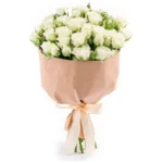 Букет из кустовых Роз «Белый лебедь»